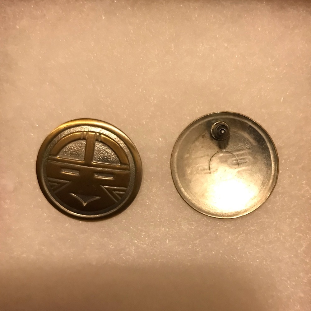 Tribal metal earrings